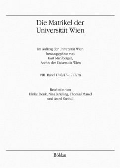 Die Matrikel der Universität Wien