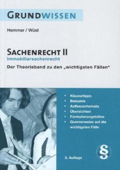 Grundwissen Sachenrecht - Hemmer, Karl-Edmund; Wüst, Achim; Alquen, Clemens d'