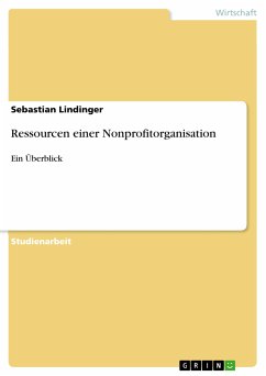 Ressourcen einer Nonprofitorganisation (eBook, PDF) - Lindinger, Sebastian