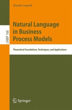 Natural Language in Business Process Models - Leopold, Henrik