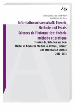 Cover Informationswissenschaft: Theorie, Methode und Praxis