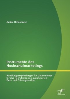 Instrumente des Hochschulmarketings: Handlungsempfehlungen für Unternehmen für das Rekrutieren von qualifizierten Fach- und Führungskräften - Hillenhagen, Janina