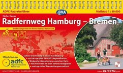 ADFC-Radreiseführer Radfernweg Hamburg - Bremen 1:50.000 praktische Spiralbindung, reiß- und wetterfest, GPS-Tracks Down - Kayser, Stefan