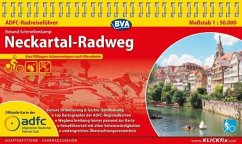 ADFC-Radreiseführer Neckartal-Radweg 1:50.000 praktische Spiralbindung, reiß- und wetterfest, GPS-Tracks Download - Schmellenkamp, Roland