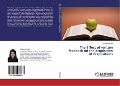 The Effect of written feedback on the acquisition of Prepositions - Morsali, Shahla