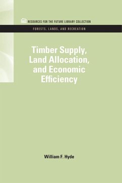 Cover Timber Supply, Land Allocation, and Economic Efficiency (eBook, PDF)