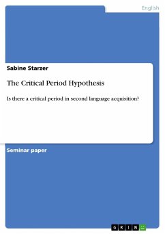 The Critical Period Hypothesis