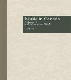 Music in Canada (eBook, PDF) - Morey, Carl