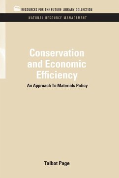 Conservation and Economic Efficiency (eBook, ePUB) - Page, Talbot