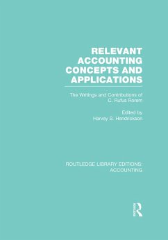 Cover Relevant Accounting Concepts and Applications (RLE Accounting) (eBook, PDF)