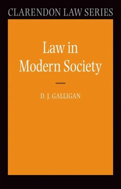 Law in Modern Society (eBook, ePUB) - Galligan, Denis