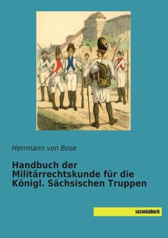 Cover Handbuch der Militärrechtskunde für die Königl. Sächsischen Truppen