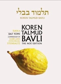 Koren Talmud Bavli, Vol.10: Tractate Sukka, Noe Daf Yomi Black & White Edition, Hebrew/English - Steinsaltz, Adin Even-Israel