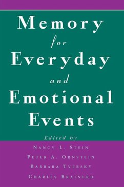 Memory for Everyday and Emotional Events (eBook, ePUB)