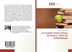 Le Compte rendu critique de lecture : Précis de méthodologie - Agbona, Jean Florentin
