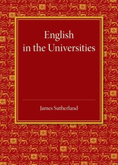 English in the Universities - Sutherland, James