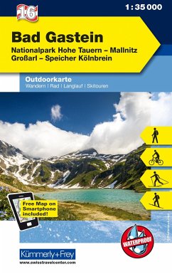 Kümmerly+Frey Outdoorkarte Österreich - Bad Gastein