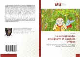 La perception des enseignants et la pensée critique