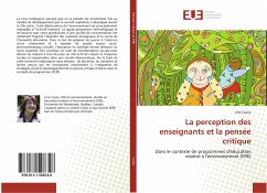 Cover La perception des enseignants et la pensée critique