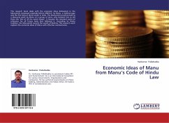 Economic Ideas of Manu from Manu¿s Code of Hindu Law - Pallathadka, Harikumar