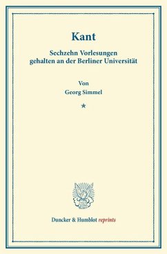 Vorlesung über Kant - Simmel, Georg