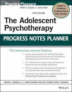 The Adolescent Psychotherapy Progress Notes Planner - Berghuis, David J; Peterson, L Mark; McInnis, William P; Jongsma, Arthur E