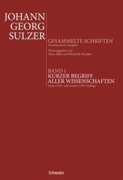 Kurzer Begriff aller Wissenschaften - Sulzer, Johann Georg