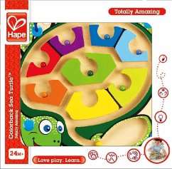 Hape E1705 - Color Sea Turtle, Reisespiel, Geschicklichkeitsspiel