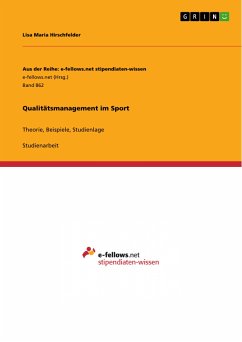 Qualitätsmanagement im Sport (eBook, PDF)