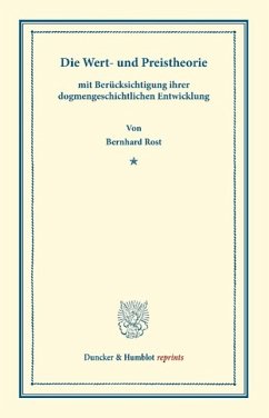 Die Wert- und Preistheorie - Rost, Bernhard