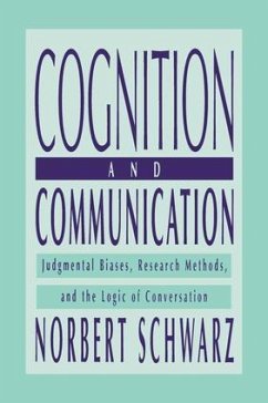 Cognition and Communication - Schwarz, Norbert