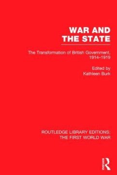 War and the State (RLE The First World War)