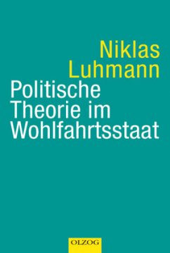 Politische Theorie im Wohlfahrtsstaat - Luhmann, Niklas