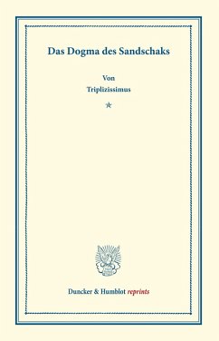 Cover Das Dogma des Sandschaks.