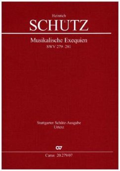 Musikalische Exequien I-III, Studienpartitur - Schütz, Heinrich