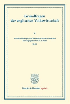 Grundfragen der englischen Volkswirtschaft Cover Grundfragen der englischen Volkswirtschaft