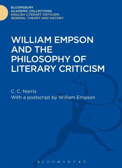 Cover William Empson and the Philosophy of Literary Criticism (eBook, PDF)