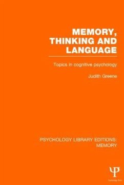 Memory, Thinking and Language (Ple: Memory)