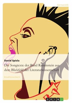 Cover Die Songtexte der Band Rammstein aus dem Blickfeld der Literaturwissenschaft (eBook, ePUB)