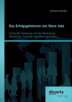 Das Erfolgsgeheimnis von Steve Jobs: Corporate Speaking und die Bedeutung öffentlicher Auftritte von Führungskräften - Wuttke, Katharina