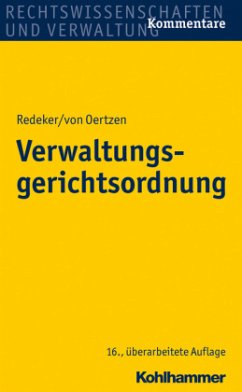Verwaltungsgerichtsordnung (VwGO) - Redeker, Martin;Oertzen, Hans-Joachim von