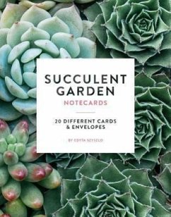 Succulent Garden Notecards: 20 Different Cards & Envelopes - Szyszlo, Edyta