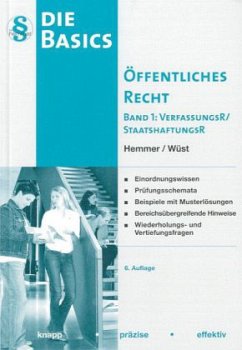 VerfassungsR / StaatshaftungsR / Basics Öffentliches Recht Bd.1