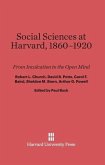 Social Sciences at Harvard, 1860¿1920