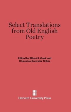 Cover Select Translations from Old English Poetry