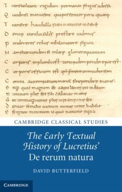 Early Textual History of Lucretius' De rerum natura (eBook, PDF) - Butterfield, David