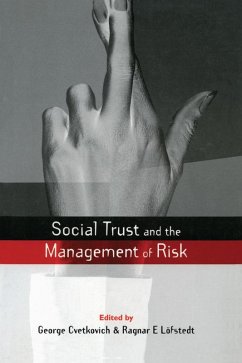 Social Trust and the Management of Risk (eBook, ePUB) - Cvetkovich, George