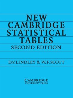 New Cambridge Statistical Tables (eBook, PDF) - Lindley, D. V.