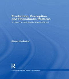 Production, Perception, and Phonotactic Patterns (eBook, PDF) - Kochetov, Alexei