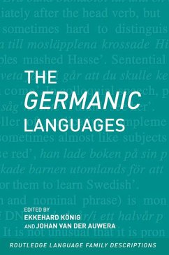 The Germanic Languages (eBook, ePUB) - Konig, Ekkehard; Auwera, Johan Van Der